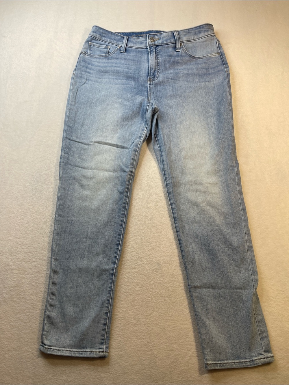 Chico's GIRLFRIEND Blue Slim Leg Ankle Jeans WOMENS SIZE US 10R CHICO SIZE 1.5R
